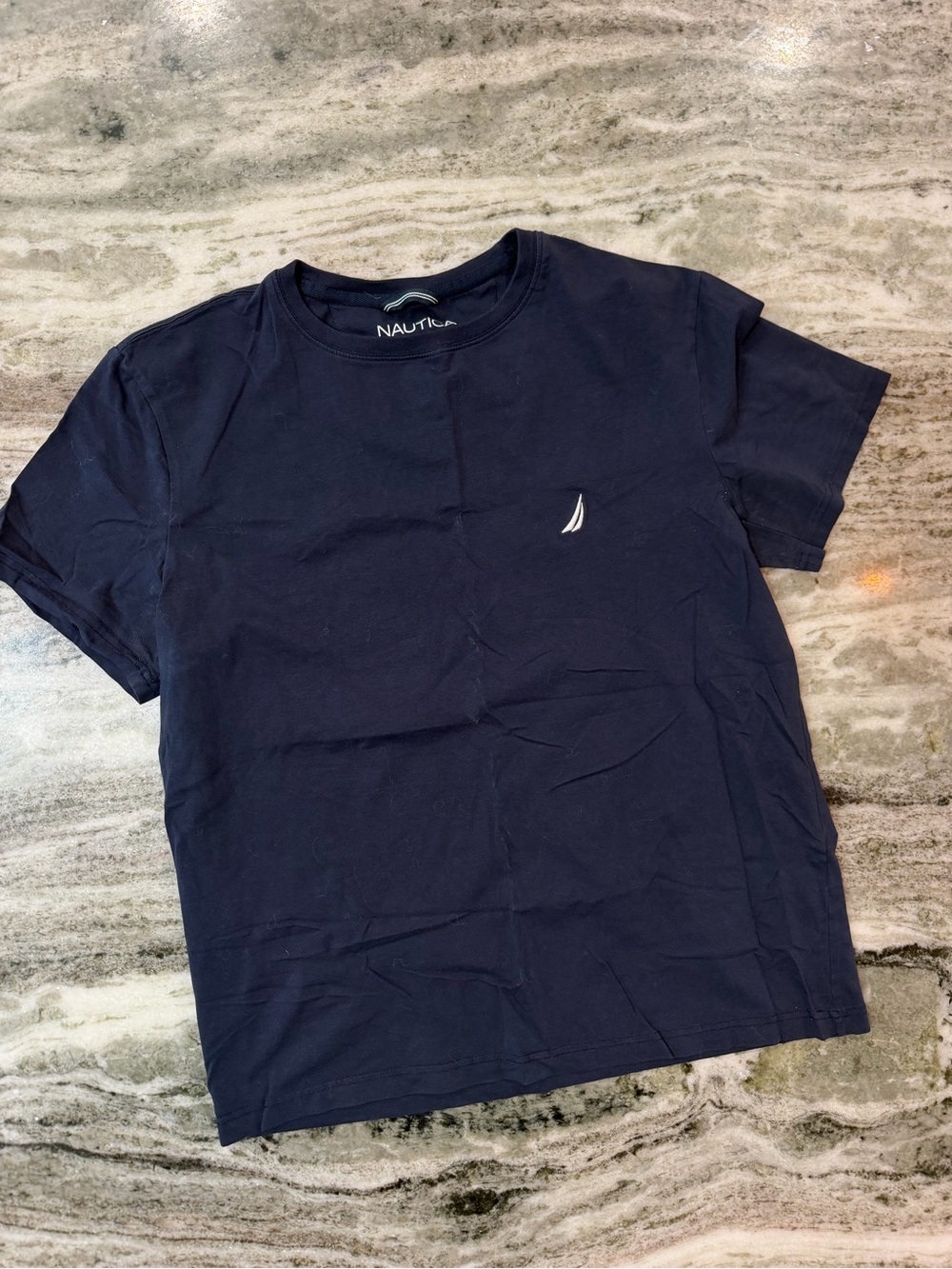 Nautica Navy Crewneck Cotton Tee